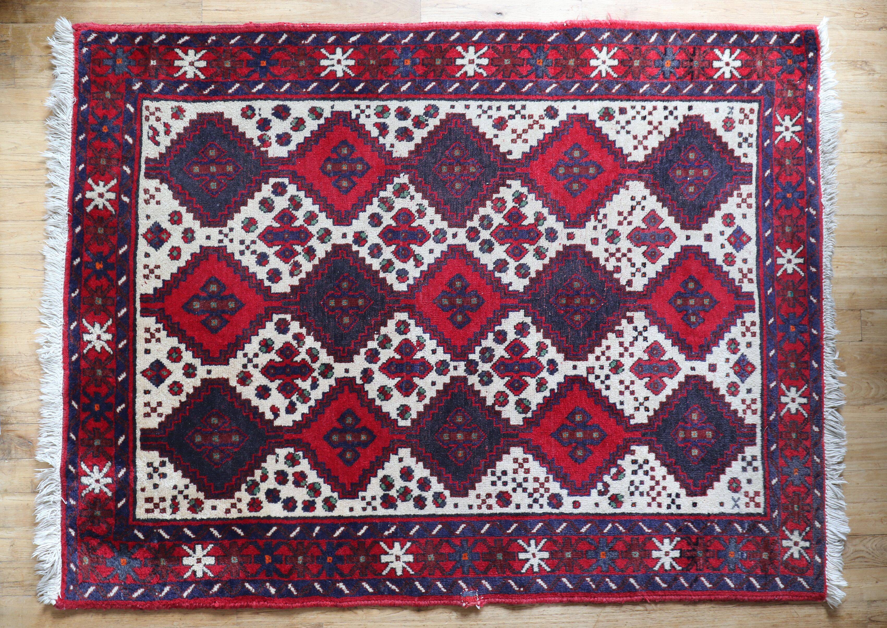 Tapis afghan Baloutche fait main