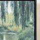 Huile sur toile "Lac aux nénuphars" signée