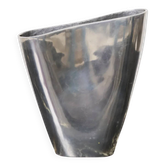 Medium "Sillage" vase in aluminium cast, 1970s