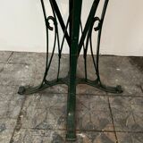 Garden table, wrought iron outdoor pedestal table