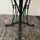 Garden table, wrought iron outdoor pedestal table
