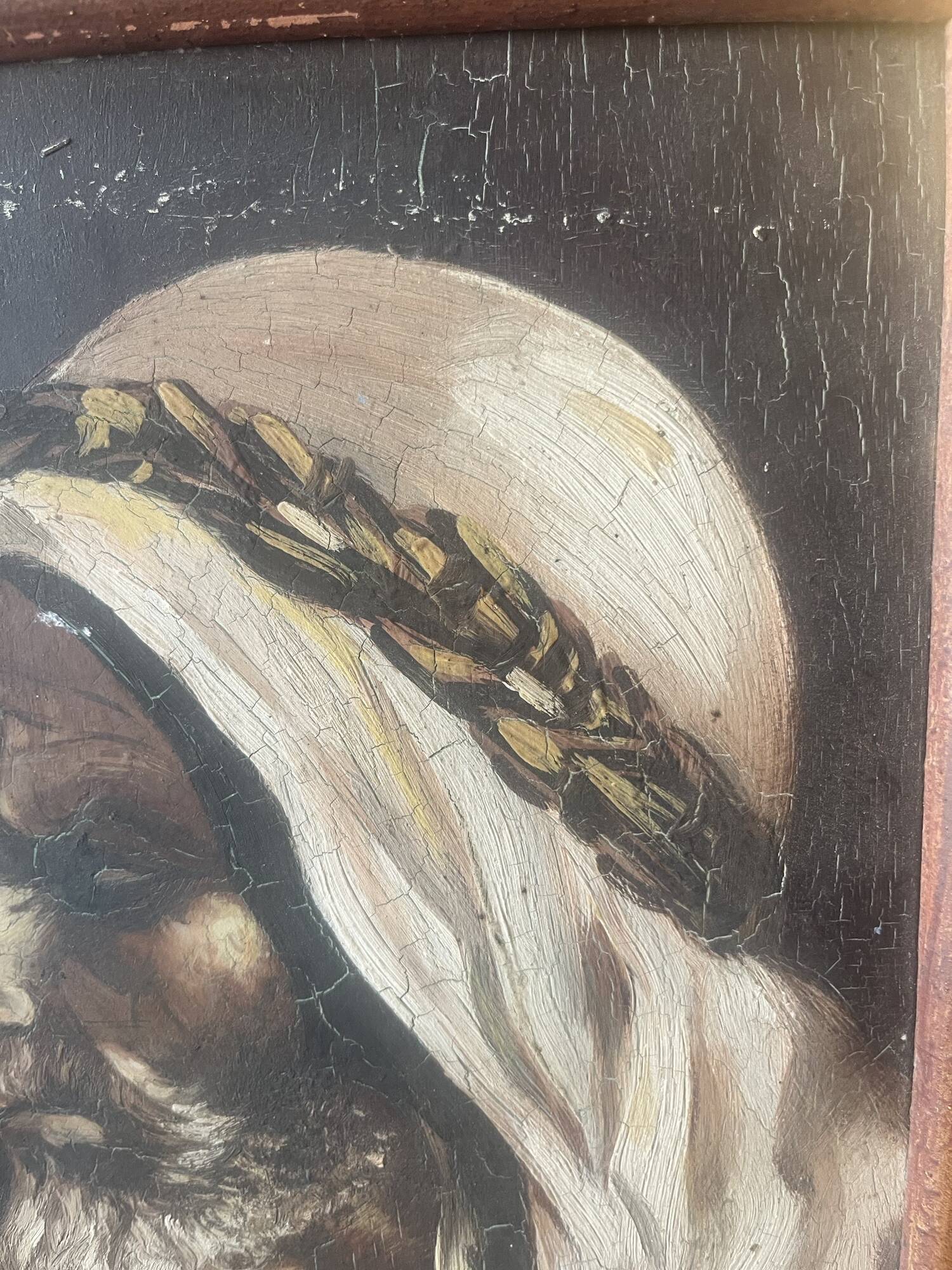 Orientalist painting of an Arab man.
