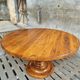 Table ronde ancienne en noyer 140 cm