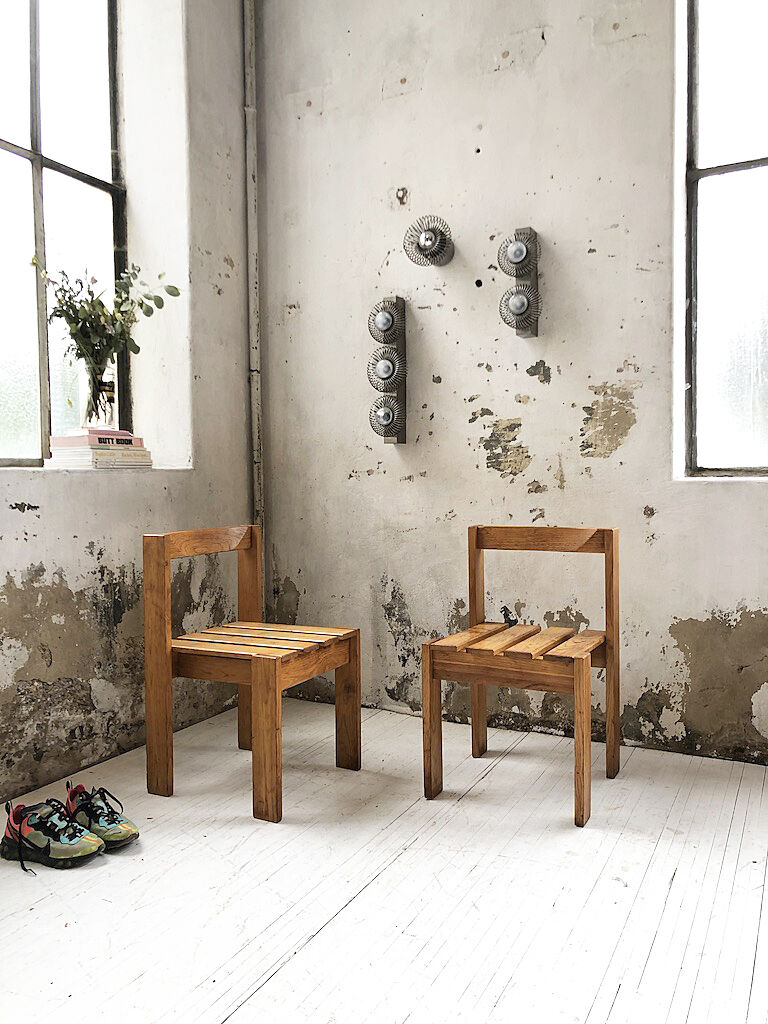 Duo de chaises pin