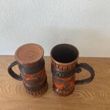 6 tasses vintage Ausella -Sicilie