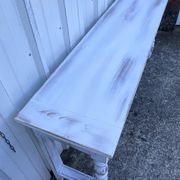 Console table in patinated fruitwood, 19th century