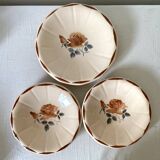 Set of round Digoin serving dishes