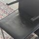 Armida armchair / chair by Zanotta, Andrea Branzi, black leather