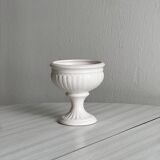 Off-white ceramic footed bowl
