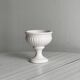 Off-white ceramic footed bowl