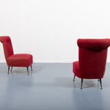 Pair of Italian accent chairs from the 1950s