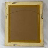Bevelled mirror, golden empire style 74x64cm