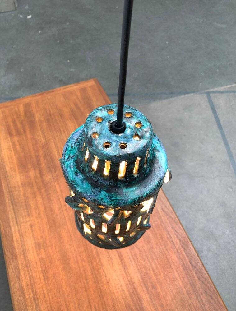 Mid-century ceramic pendant lamp, 1960s