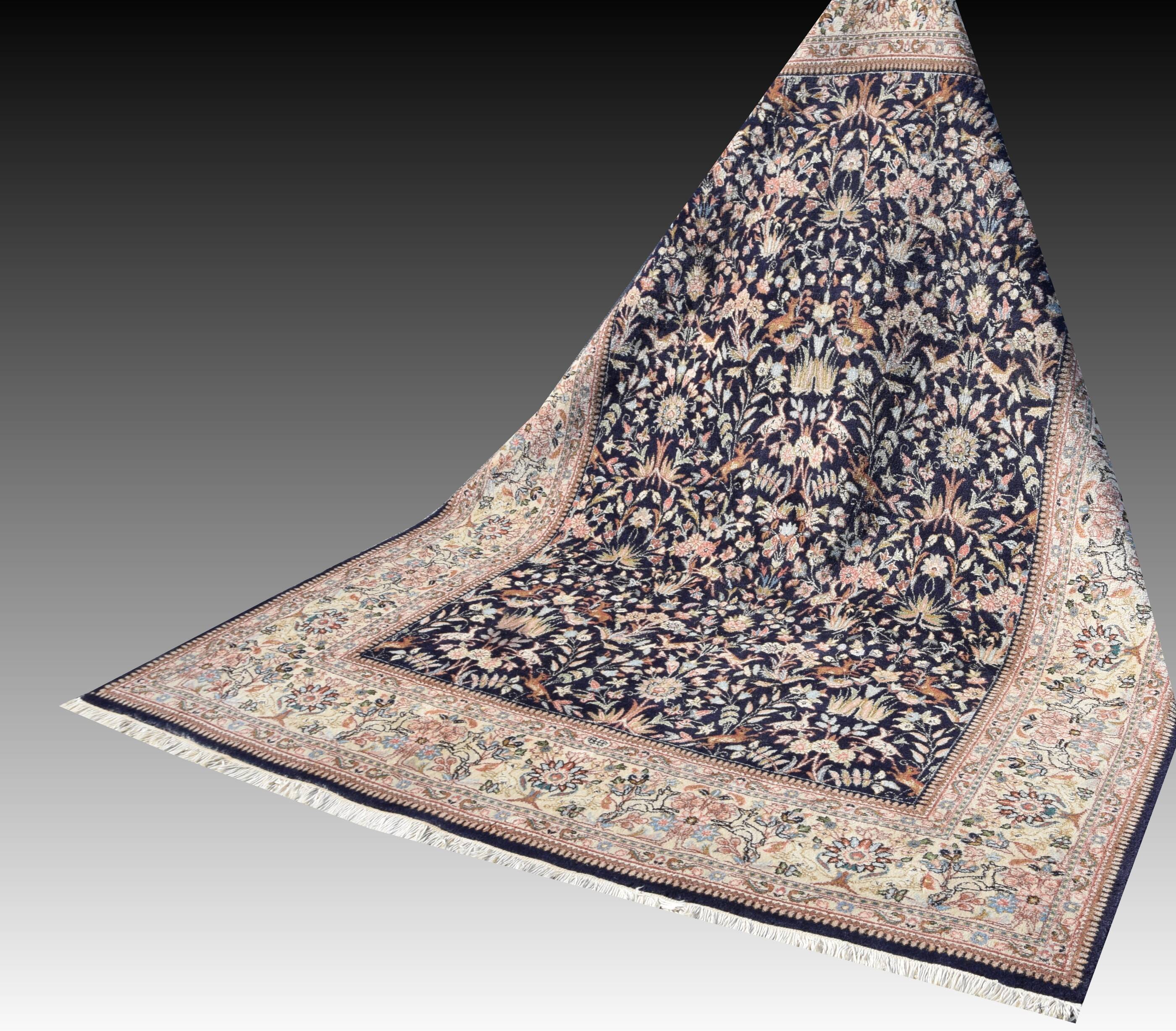 Handmade Indo-Kirman oriental rug. Dimensions: 2.70 x 1.90 m.