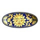 oval plate in artisanal earthenware Decor Sun & Lemons
