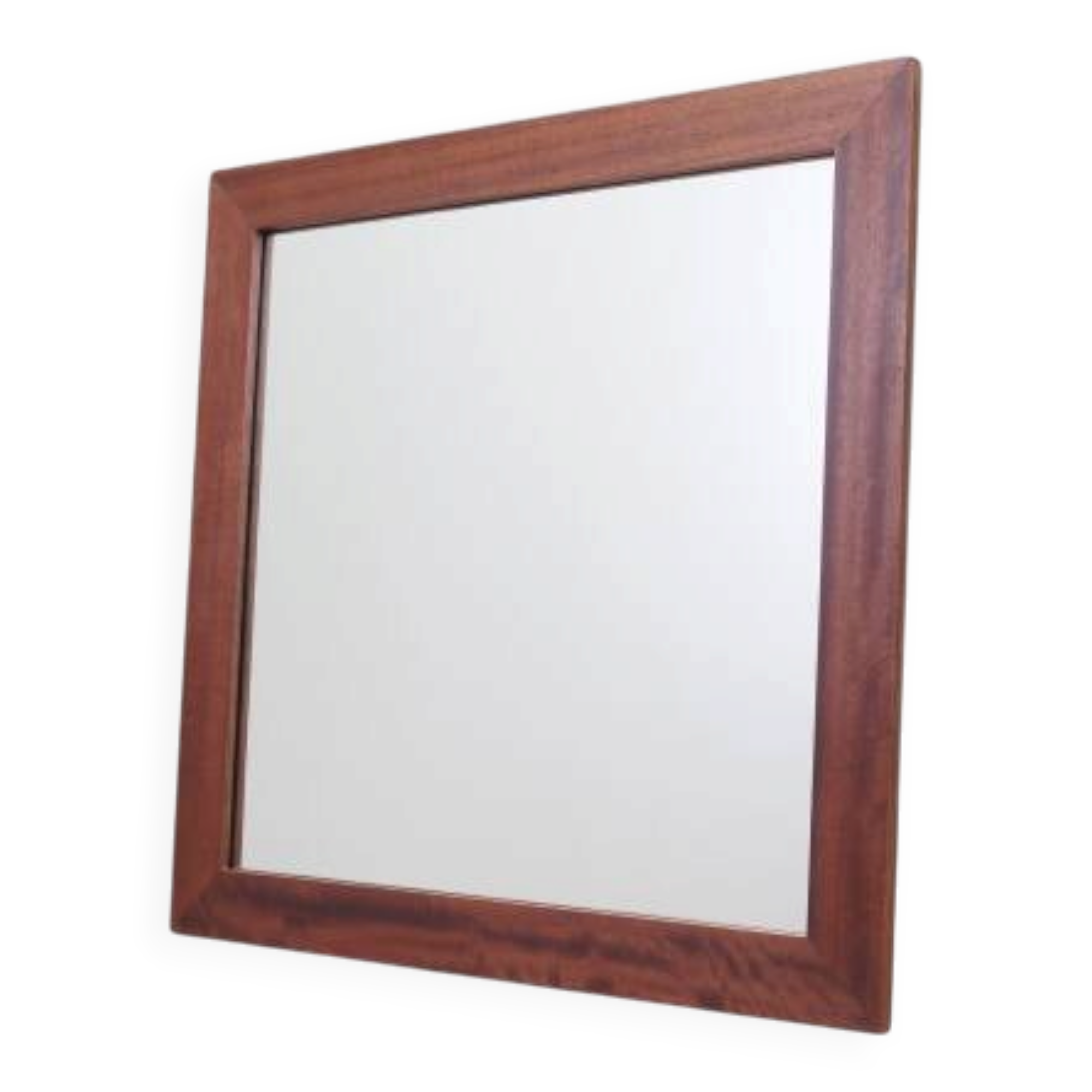 Mirror in mahogany frame, Danish design, 1970s, production: Denmark