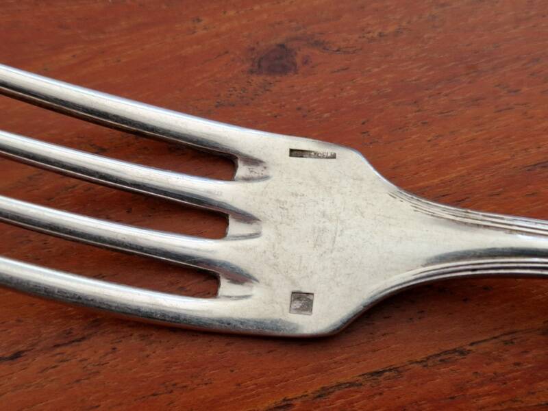 Christofle - Spatours model table fork in silver-plated metal