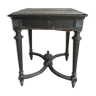 cute little chain black table, with 1900s zinc cover