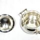3-piece silver and ebony tea set