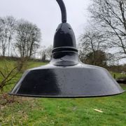 grande lampe potence en fer forgé