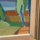 Original Mid Century Swedish Oil On Canvas — Fractured Horizon By Yngve Andersson — Signed — Vintage & Framed — 34 × 62 Cm (13.4" × 24.4")