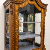 18th Century Dutch Trumeau Walnut with Maple Wood Inlays, Netherlands, 1760