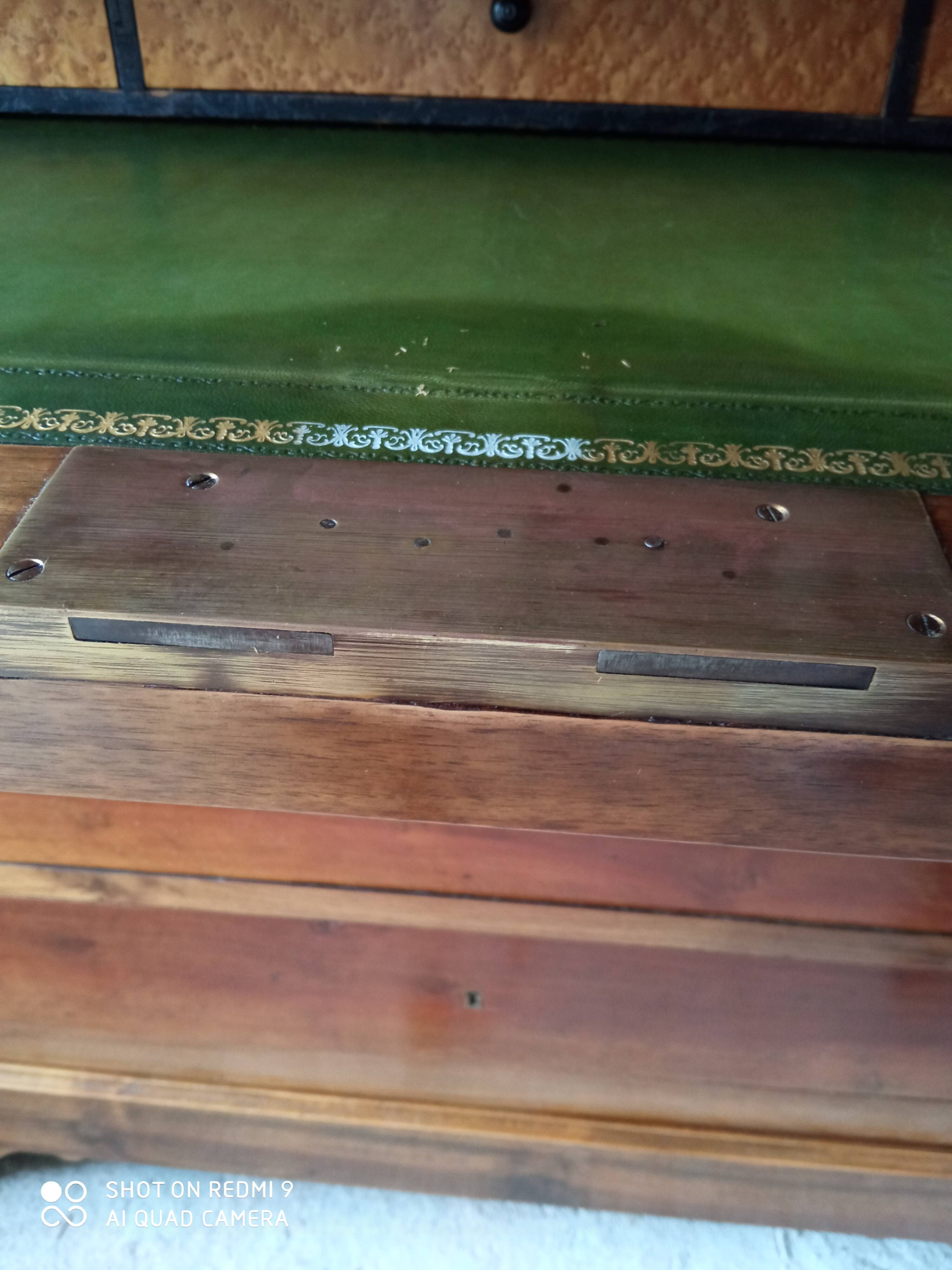 Walnut Louis Philippe writing chest of drawers