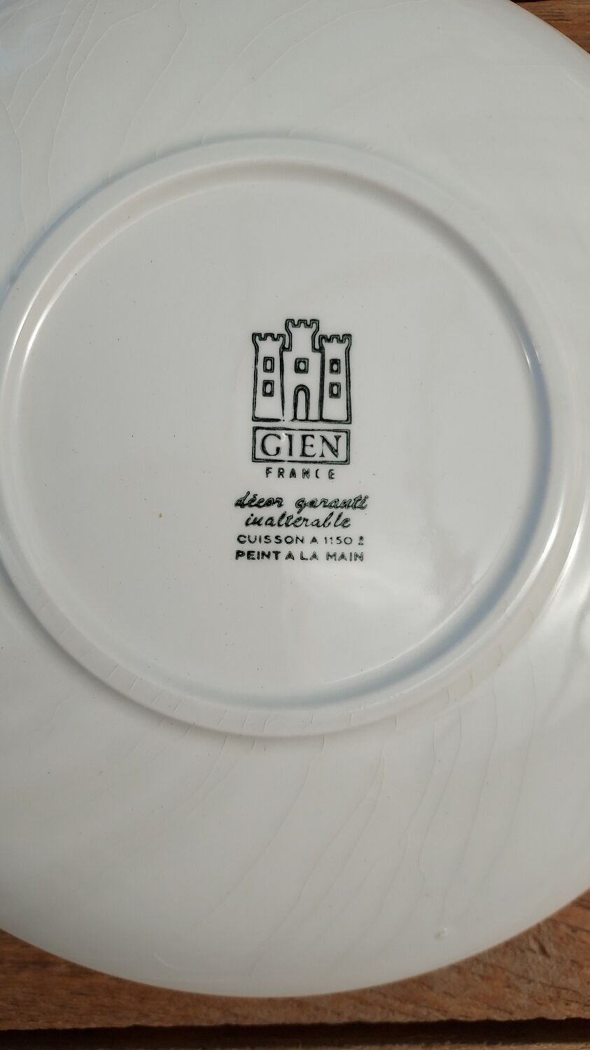Gien dessert plates