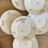 Set of 10 vintage porcelain dessert plates