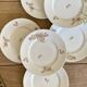 Lot de 10 assiettes à dessert vintage en porcelaine