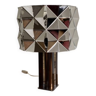 Lampe Cinétique space age. 1970. Plexiglass et inox.