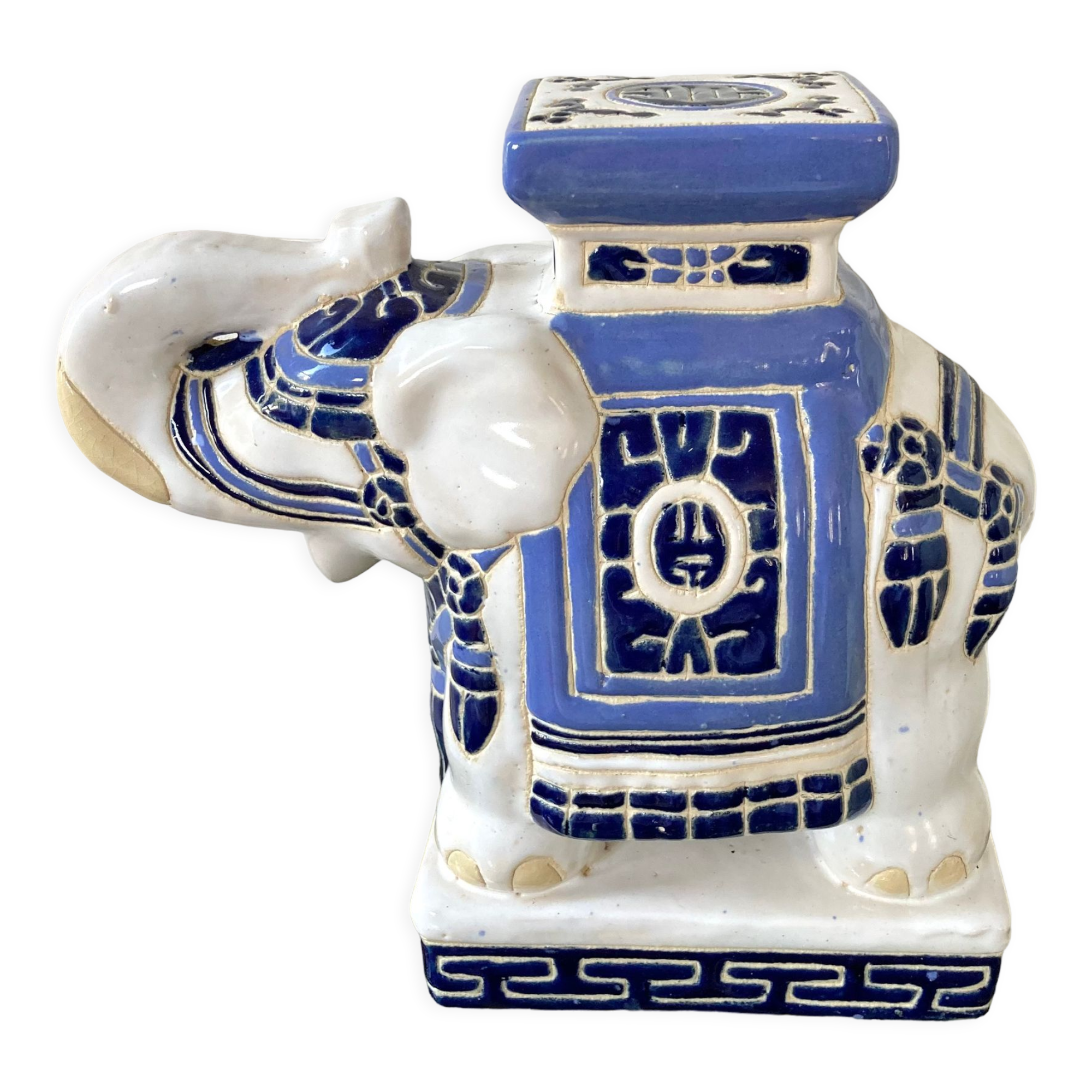 Ceramic elephant plant holder