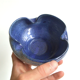 Blue ceramic ashtray