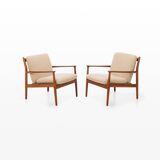 Pair of easy chairs by Sven Age Eriksen for Glostrup Mobelfabrik, Denmark 1960s