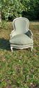Voltaire Armchair / Louis XV Bergère (White & Green Patina)