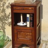 Art Deco period bedside table with marble top