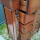 Commode semainier ancien plateau marbre style louis xvi