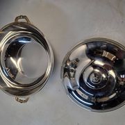 Soup tureen or vegetable dish in silver-plated metal – French silversmithing