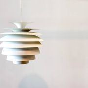 Chandelier de Barcelone 1970 par Bent Karlby pour Lyfa