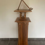 Walnut wood lectern