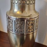 Copper vase and engraving