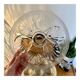 Set of 6 glass oyster plates