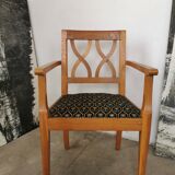 Art deco oak armchair 1940/1950