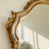 Large golden mirror parecloses