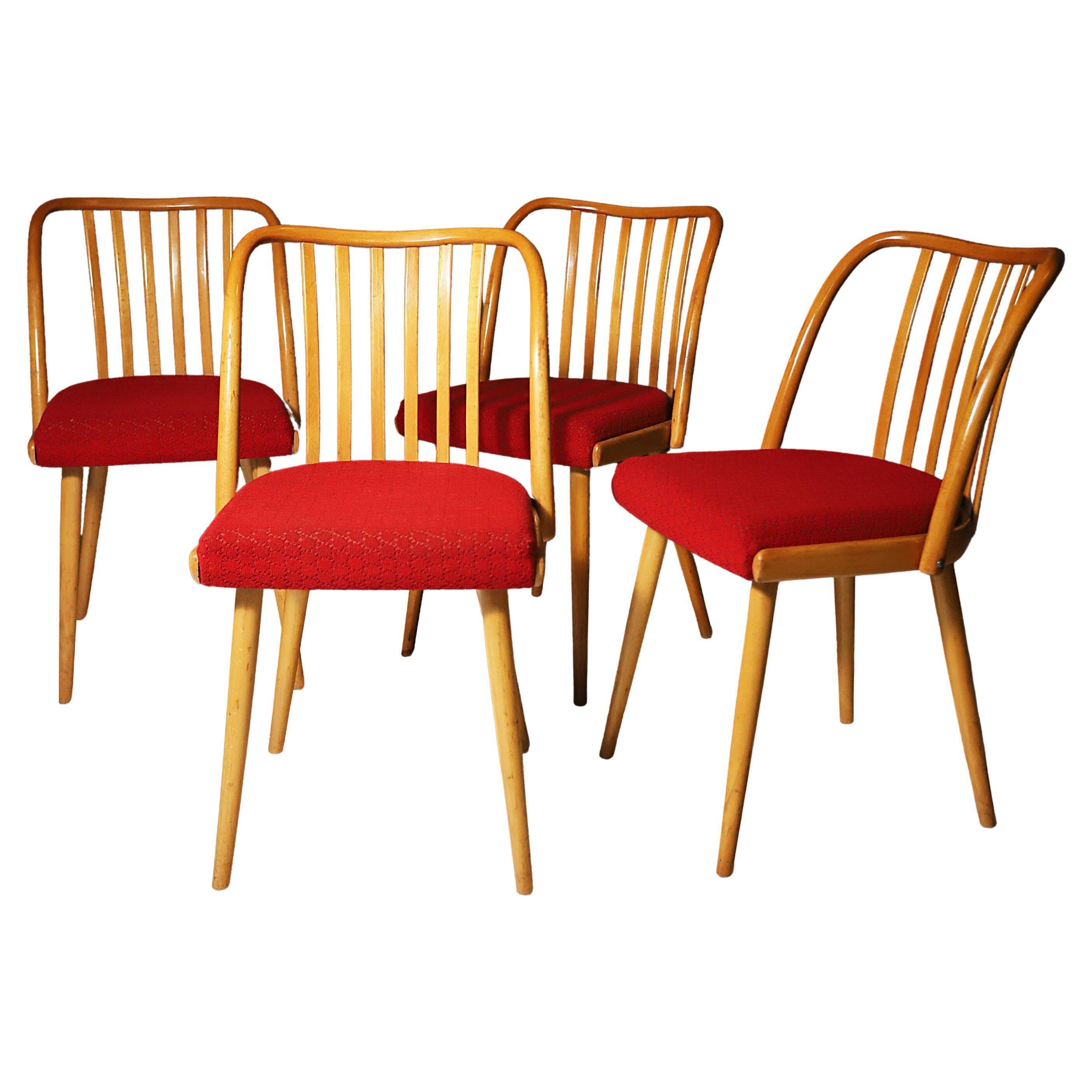 Mid century Dining Chairs by Antonín Šuman, 1960s, Set of 4