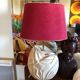 Lampe à poser design monteuse viva villa vintage céramique œuf strié
