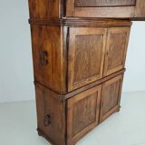 Coffre de campagne européen en pin du XIXe siècle / coffre superposé