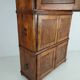 19th century European pine campaign cabinet / chest-on-chest