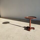 Mini harness or pedestal table in natural wood