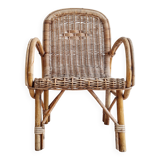 Old rattan child's armchair